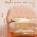 Advwin LED Floating Bed Frame w/ Adjustable Headboard Double