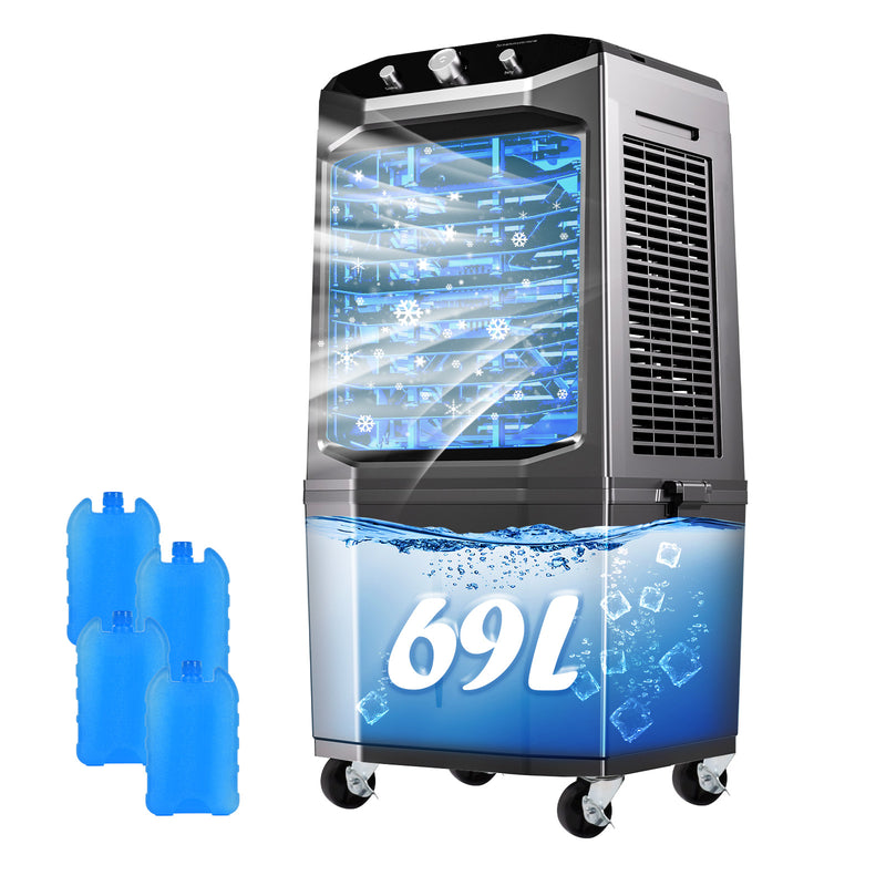 Advwin Evaporative Air Cooler Fan with 69L Water Tank