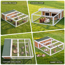 Advwin Wooden Rabbit Hutch Bunny Cage