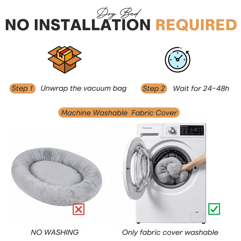 Advwin Human Dog Bed 174x120x24 cm with Storage Pocket