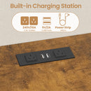 Advwin Mini Fridge Stand w/ Power Outlet & Storage