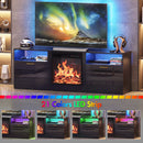 Advwin 160cm Fireplace TV Stand with 45cm Electric Fireplace