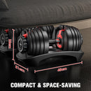 Advwin 24kg Adjustable Anti-Slip Handle Dumbbell