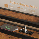 Advwin Bed Frame with 4 Storage Drawers & Charging Station