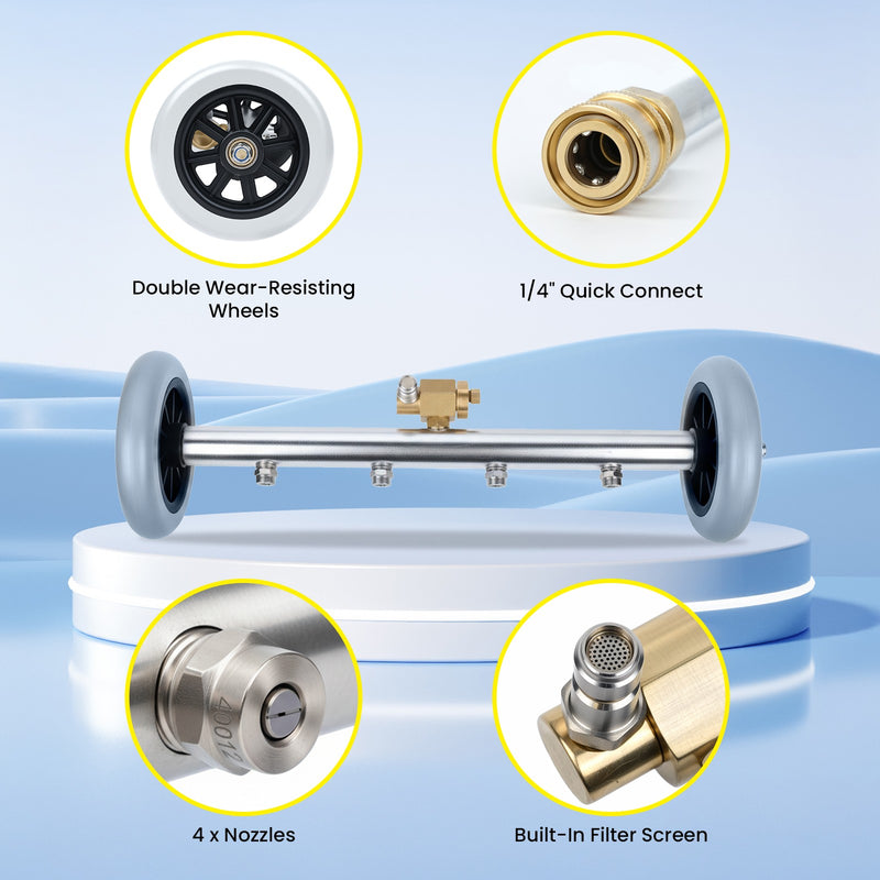 Advwin 2-in-1 Pressure Washer Surface Cleaner 16"