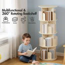 Advwin 4 Tiers 360 Rotating Bookshelf Corner 126CM