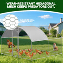 Advwin Outdoor Walk-in Large Metal Chicken Coop