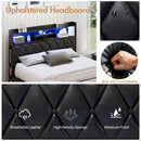 Advwin Queen Bed Frame with 4 Storage Drawers