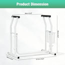 Advwin Toilet Safety Rails Frame with Storage Basket