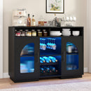 Advwin Storage Sideboard LED Buffet Cabinet