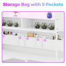 Advwin L Shaped Gaming Desk with LED Lights 130cm