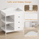 Advwin Baby Change Table with Casters & Drawers
