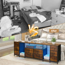 Advwin 180cm TV Cabinet with RGB LED Light and Storage Drawers