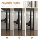 Advwin Headboard with LED Light Charging Station Black