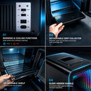 Advwin 20L Mini Fridge with LED Light for Bedroom
