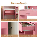 Advwin Dressing Table Set with 10 LED Bulb Mirror