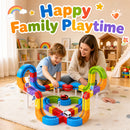 Advwin 121PCS Kids DIY Electric Track Car Building STEM Toy
