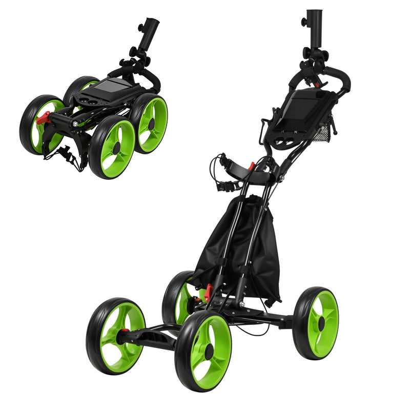Advwin 4-Wheel Foldable Golf Cart w/ Storage