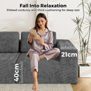 Advwin 3 Seater Chenille Fabric Modular Sectional Sofa
