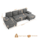 Advwin Sectiona Sofa 4-Seater  U Shape Couch