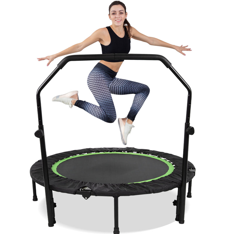 Advwin 48 inch Foldable Rrebounder Trampoline Green