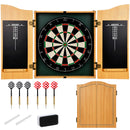 Advwin 18" Dartboard Cabinet Set with 6 Darts
