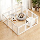 Advwin Indoor Pet Playpen with 12 Clear Panels