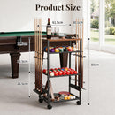 Advwin All-in-One Pool Stick Rack Holds 8 Cues & Balls