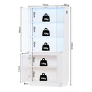Advwin LED Glass Display Cabinet w/ Motion Sensor