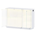 Advwin Glass Display Cabinet w/ 3-Color Sensor LED Light