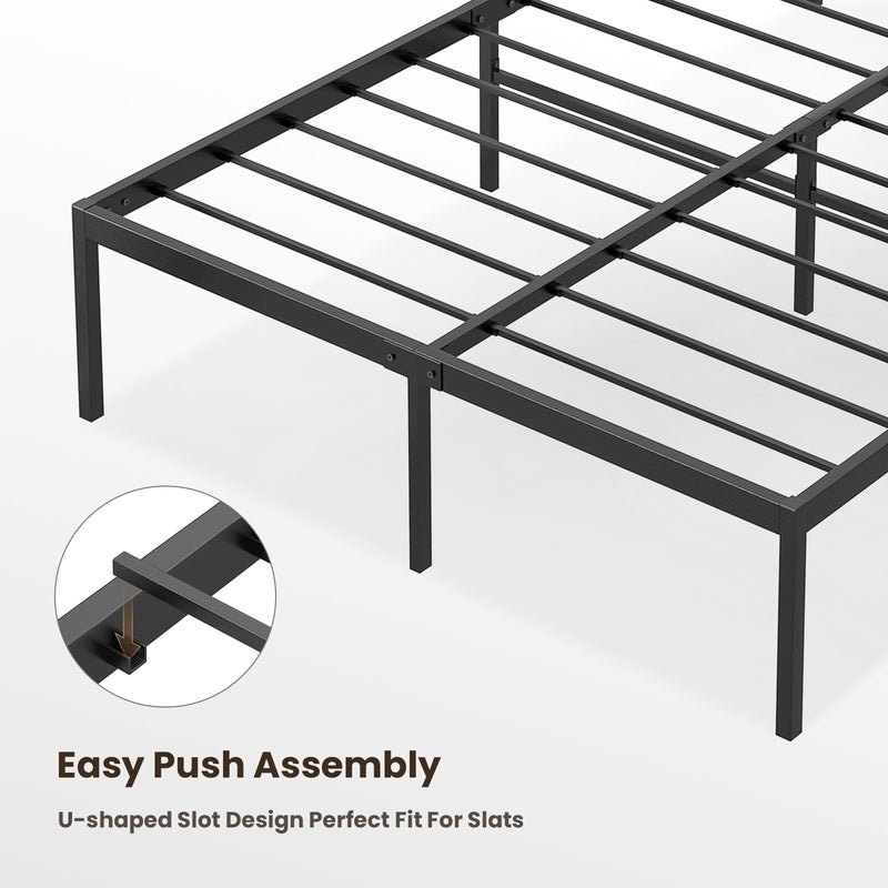 Advwin S/D/Q Metal Bed Frame with 20cm Springs Mattress