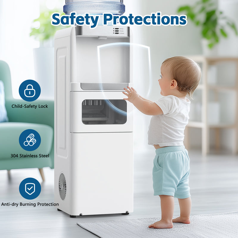 Advwin 3-in-1 Dispenser with Built-In Ice Maker