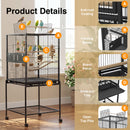 Advwin Bird Cage 146CM Open Top 2 Perches Aviary
