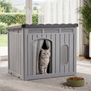 Advwin Weatherproof Plastic Dog House with Openable Roof
