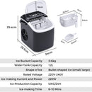 Advwin Portable Countertop Ice Maker with Handle & Basket