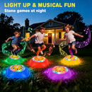 Advwin Kids Light Up Musical Stepping Stones Set of 6