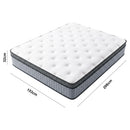 Advwin 32CM Hybrid Mattress w/ Memory Foam & Pocket Springs