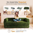 Advwin 5-in-1 Convertible Folding Loveseat Sofa Bed