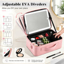 Advwin 15" Portable Makeup Case with LED Light Mirror