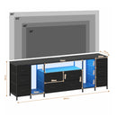 Advwin 180cm TV Cabinet with RGB LED Light and Storage Drawers
