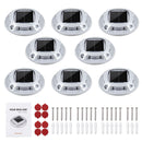 Advwin Solar Deck Lights  2 Color in 1 Driveway Lights