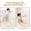 Advwin Foldable Baby PlayPen Grey