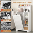 Advwin Tilt-Out Laundry Hamper Cabinet with Shelf