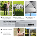 Advwin Pop-up Folding 3.3 * 3.3m Gazebo Marquee
