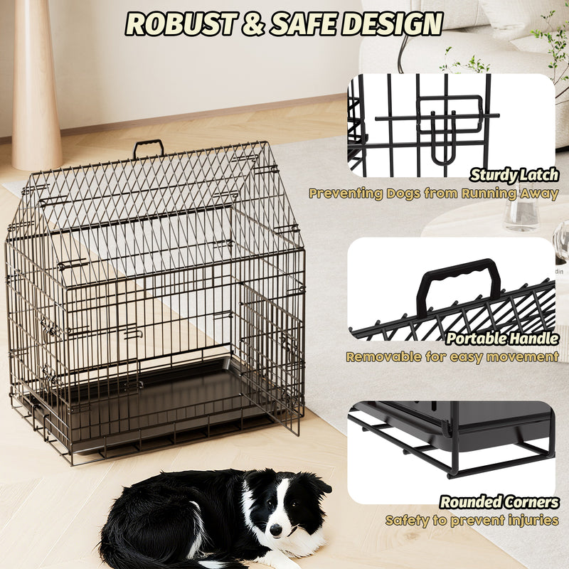 Advwin Heightened Double Door Dog Crate