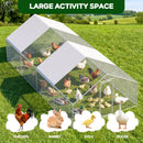 Advwin 6x3x1.95m Walk-in Metal Chicken Coop