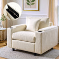 Advwin Corduroy Single Sofa with Storage