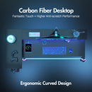 Advwin L Shaped Gaming Desk with LED Lights 140cm (Pre-Order)