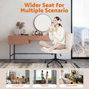 Advwin Armless Ergonomic Office Chair Cross-Legged