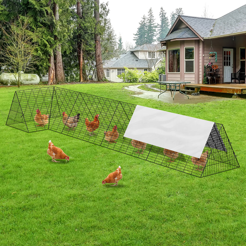 Advwin Chicken Run Tunnels Portable Chicken Coop